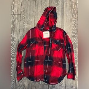 Garage: Plaid boyfriend shirt